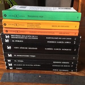 Spanish language literature books (set of 10) CATEDRA + castalia didactica